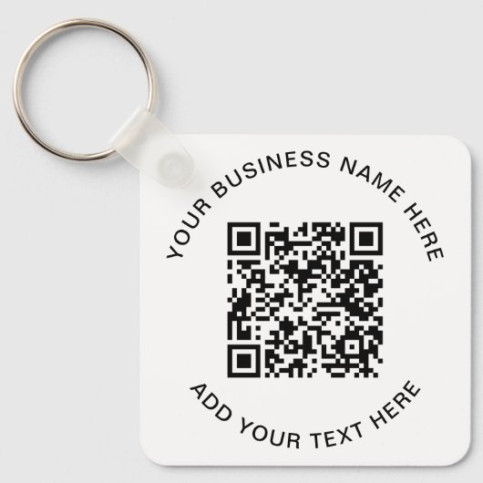 QR-code of Logo-promotie Sleutelhanger (Voorkant)