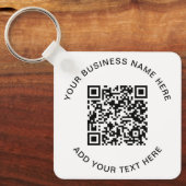 QR-code of Logo-promotie Sleutelhanger (Voorkant)
