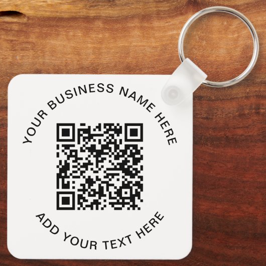 QR-code of Logo-promotie Sleutelhanger (Achterkant)