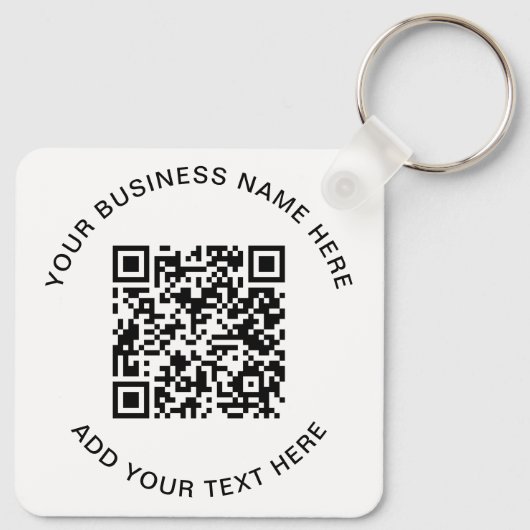 QR-code of Logo-promotie Sleutelhanger (Achterkant)