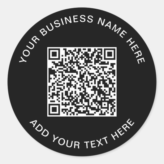 QR-code of Logo promotievak Ronde Sticker (Voorkant)