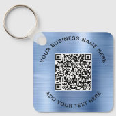QR-code of Logo promotievlauw Sleutelhanger (Voorkant)