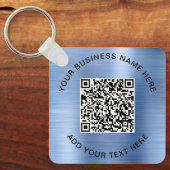 QR-code of Logo promotievlauw Sleutelhanger (Voorkant)