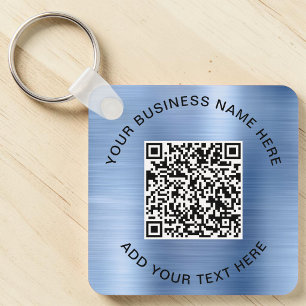 QR-code of Logo promotievlauw Sleutelhanger