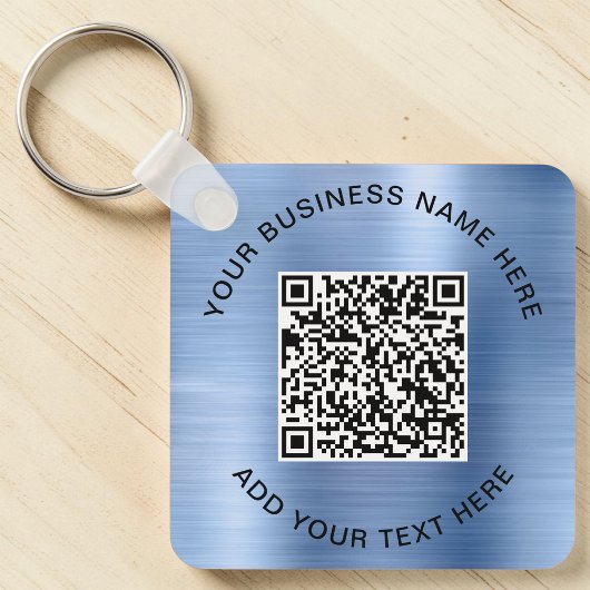QR-code of Logo promotievlauw Sleutelhanger