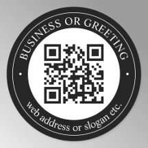 QR-code of Logo uploaden | Modern Black