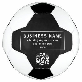 QR-code of Logo uploaden | Modern Black Voetbal
