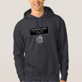 QR-code of Logo uploaden | Modern Hoodie (Voorkant)