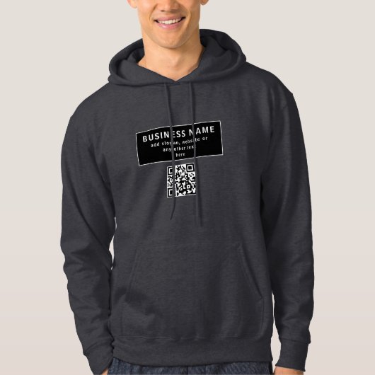 QR-code of Logo uploaden | Modern Hoodie (Voorkant)