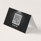 QR-code Onder Spotlight Black Gold Visitekaartje (Achterkant)