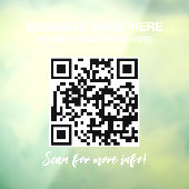 QR Code Ondoorzichtige Bedrijfsautovrachtwagen Raamsticker (Vel 3)