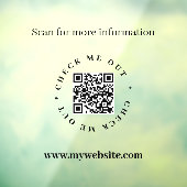 QR-code ondoorzichtige vensterfolie Raamsticker (Vel 3)