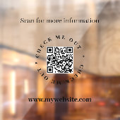 QR-code ondoorzichtige vensterfolie Raamsticker (Vel 2)