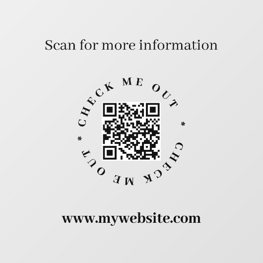 QR-code ondoorzichtige vensterfolie Raamsticker (Vel)