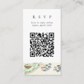QR-code Online Beach Positano-website RSVP Informatiekaartje (Voorkant)