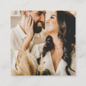 QR-code Online Foto Rsvp Response Kaart Contactkaartje (Achterkant)