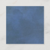 QR-code online RSVP blauwe trouwbehuizing Kaart (Achterkant)