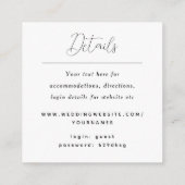 QR-code Online Rsvp - Gegevens Informatiekaartje (Achterkant)