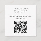 QR-code Online Rsvp - Gegevens Informatiekaartje (Voorkant)