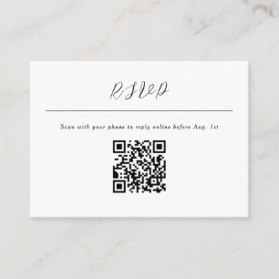 QR-code Online Rsvp Informatiekaartje