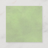 QR-code online RSVP-sage groene bruiloft Enclosure Informatiekaartje (Achterkant)