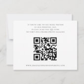 QR Code Online Weduwfotogalerie Bedankt Notitiekaartje (Achterkant)