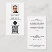 QR-code onroerend goed professionele eenvoudige fo Visitekaartje (Voorkant / Achterkant)