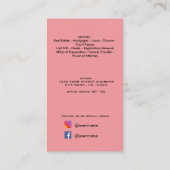 QR-code onroerend goed professionele foto elegant  Visitekaartje (Achterkant)