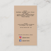 QR-code onroerend goed professionele foto elegant  Visitekaartje (Achterkant)