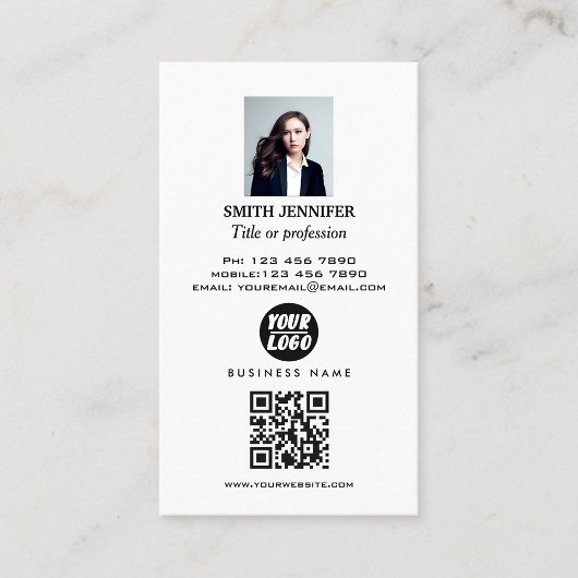 QR-code onroerend goed professionele foto elegant Visitekaartje
