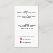 QR-code onroerend goed professionele foto elegant Visitekaartje (Achterkant)