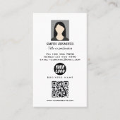 QR-code onroerend goed professionele foto elegant Visitekaartje (Voorkant)