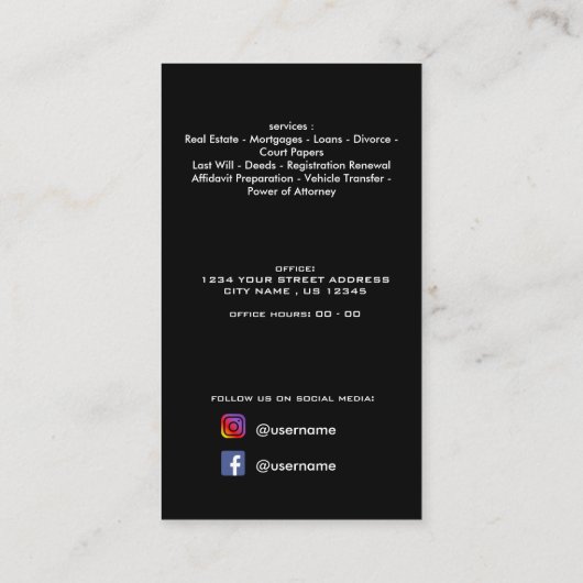 QR-code onroerend goed professionele foto elegant Visitekaartje (Achterkant)