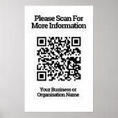 QR-code ontwerp informatie Poster (Voorkant)