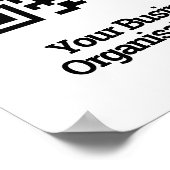 QR-code ontwerp informatie Poster (Hoek)