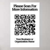 QR-code ontwerp informatie Poster (Voorkant)