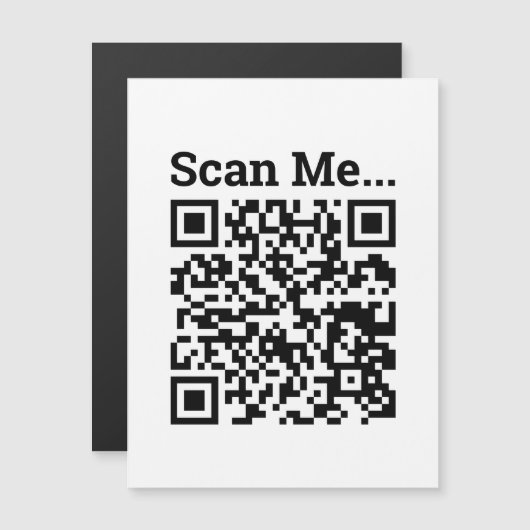 QR-code ontwerp magnetische Kaart (Voorkant / Achterkant)