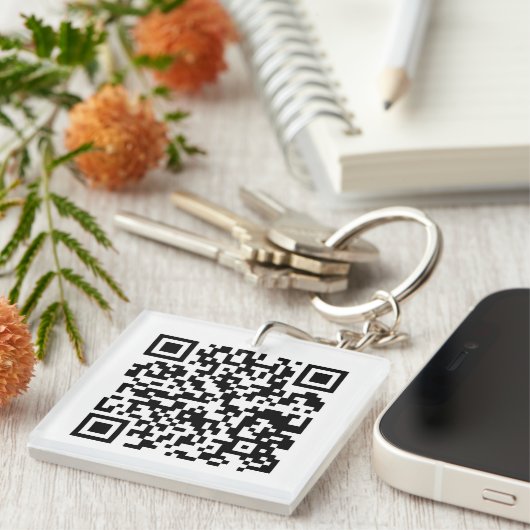 QR-code ontwerp sleutelhanger (Voorkant Rechts)