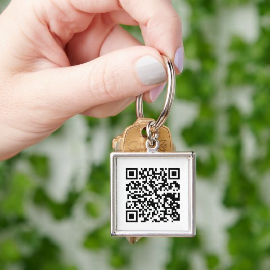 QR-code ontwerp sleutelhanger (Hand)