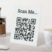 QR-code Ontwerp voetstuk Reclamebord Met Voetstuk (Insitu)