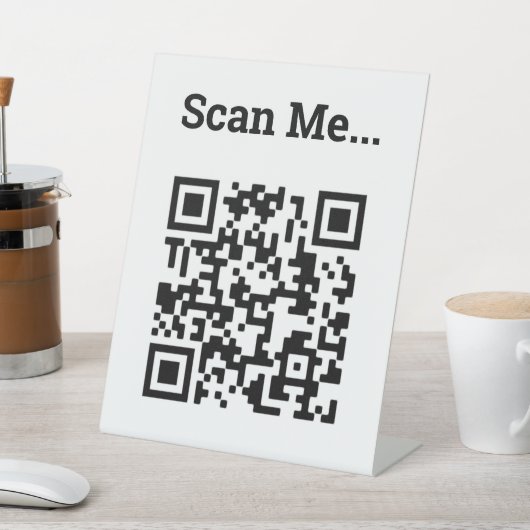 QR-code Ontwerp voetstuk Reclamebord Met Voetstuk (Insitu)