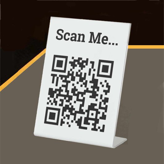 QR-code Ontwerp voetstuk Reclamebord Met Voetstuk