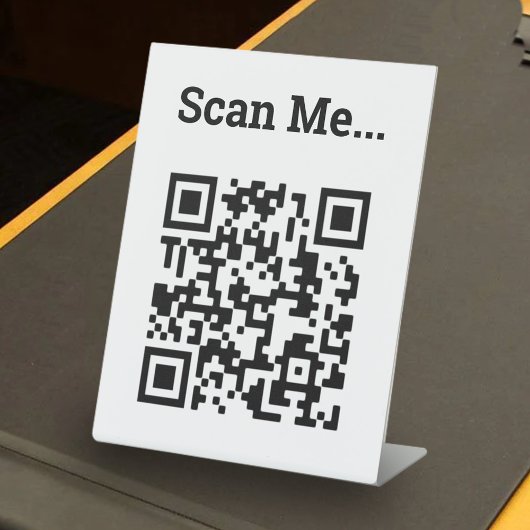 QR-code Ontwerp voetstuk Reclamebord Met Voetstuk