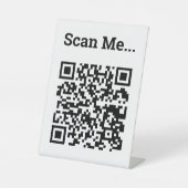 QR-code Ontwerp voetstuk Reclamebord Met Voetstuk (Voorkant)
