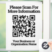 QR-code Ontwerpinformatie Raamsticker (Huis)