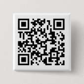QR-code Ontwerpvierkant Button (Voorkant)