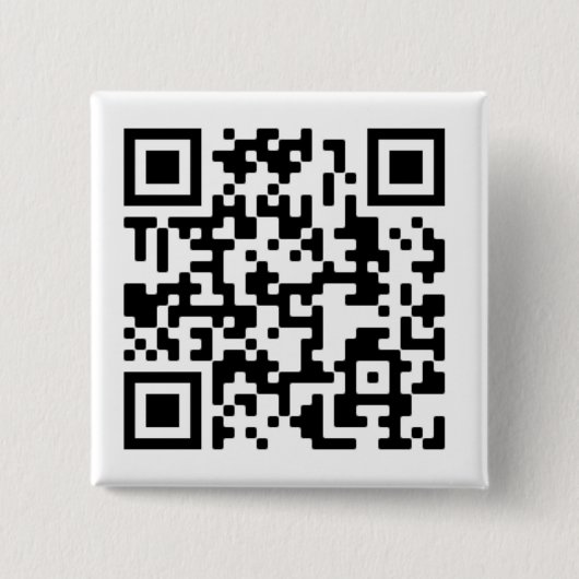 QR-code Ontwerpvierkant Button (Voorkant)