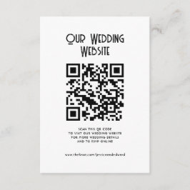 QR Code Onze Website Elegant Eenvoudig Minimaal Ch Informatiekaartje