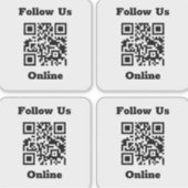 QR-code op 4 Stickers (Voorkant)