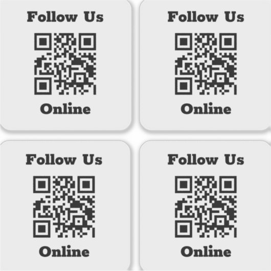 QR-code op 4 Stickers (Voorkant)